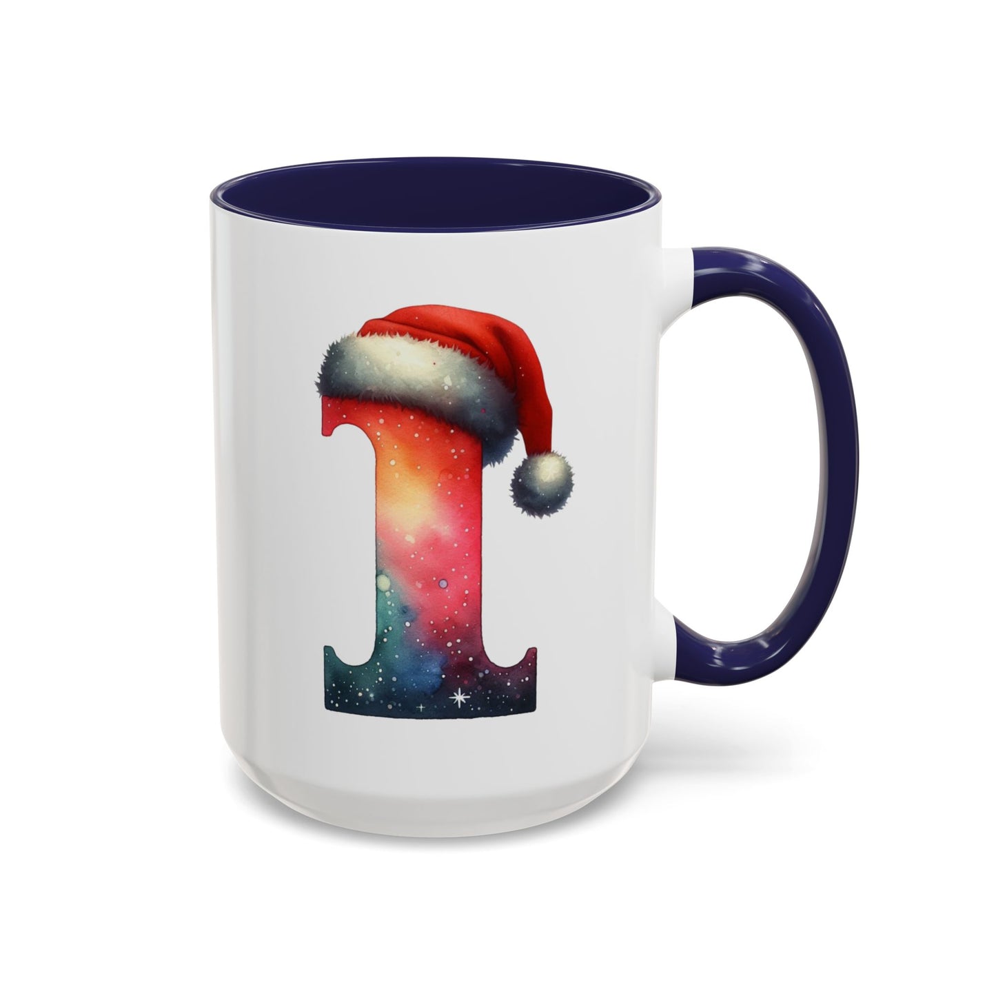 "I" Christmas Alphabet Letter - Holiday Gift Mug (11, 15oz)