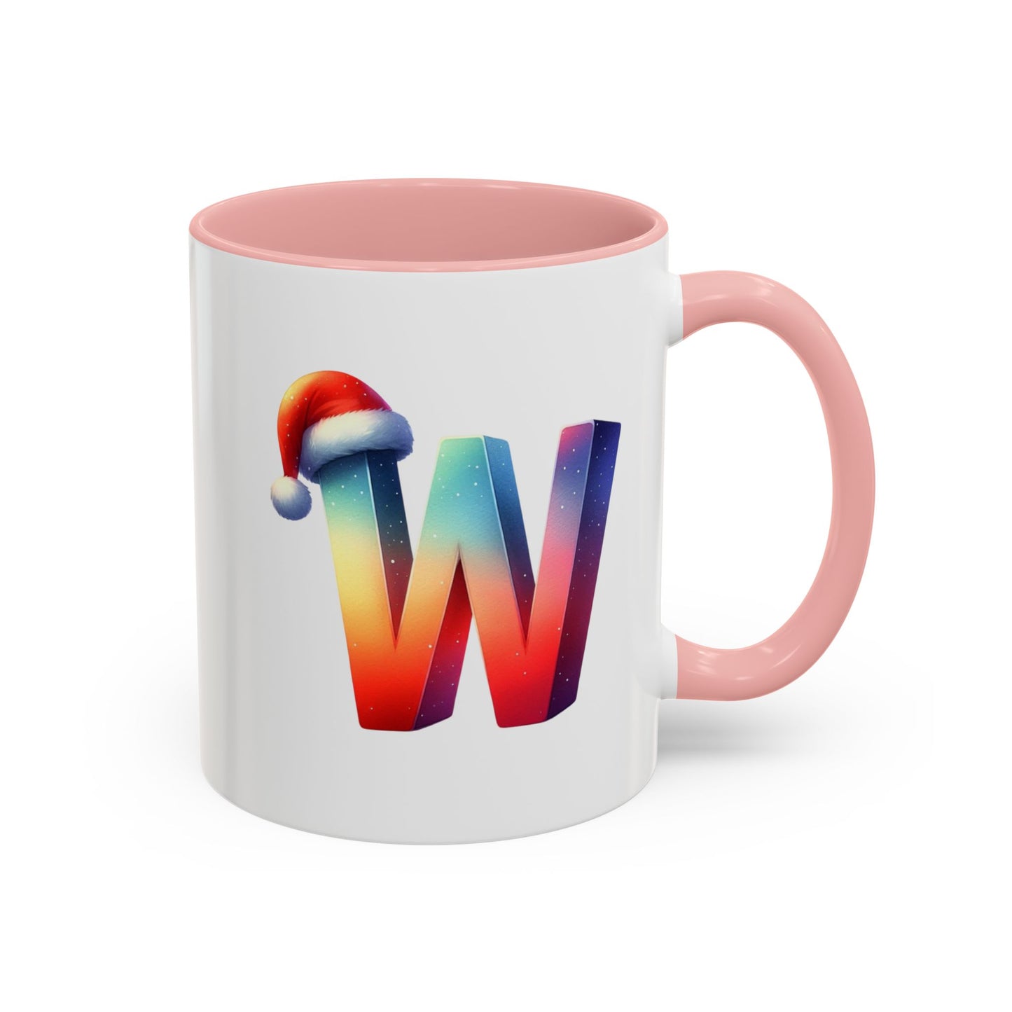 Taza con la letra "W" del alfabeto navideño (11, 15 oz)