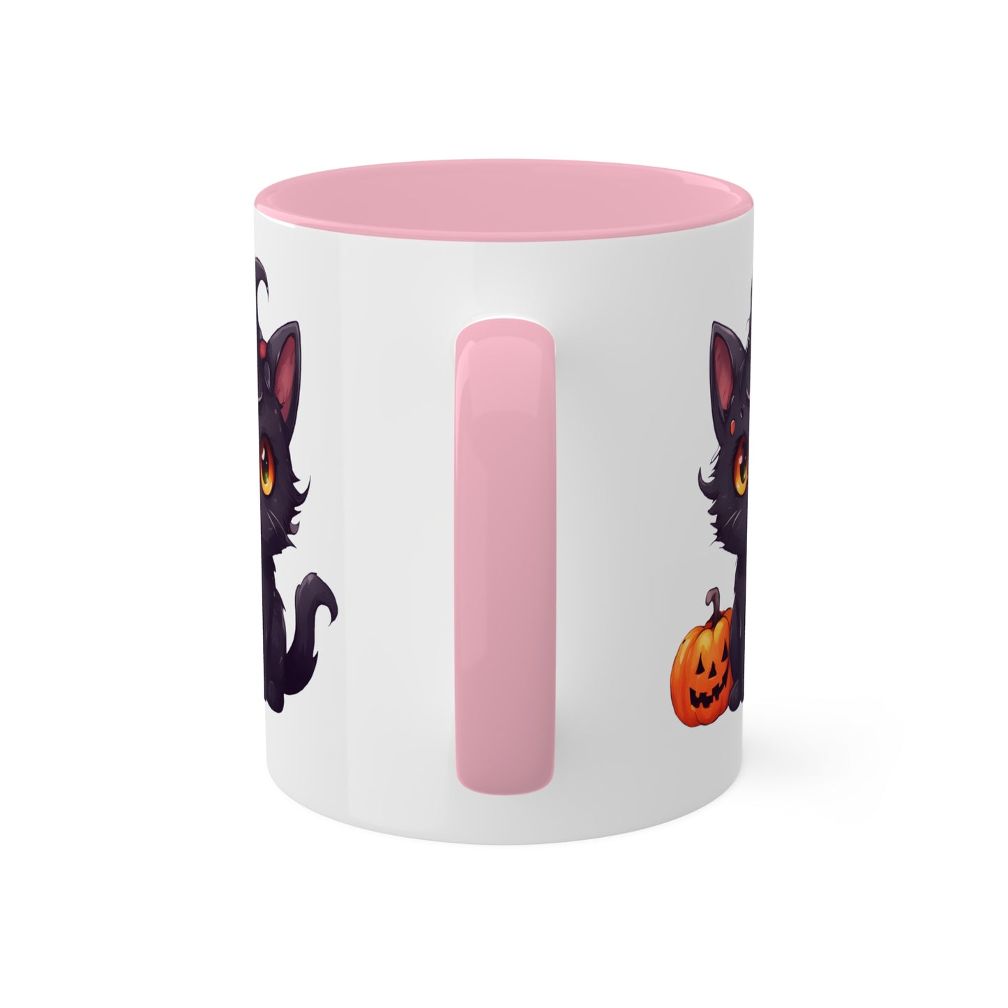 Cute Kawaii Kitty Cat - 11oz Colorful Halloween Mug