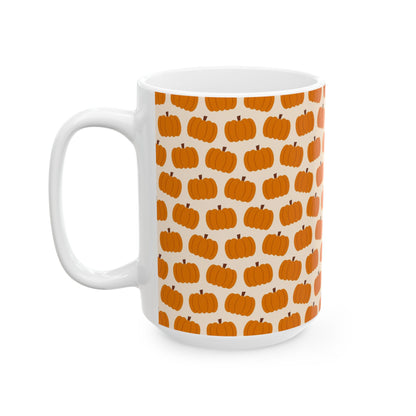 Fall Pattern Thanksgiving Coffee Gift Mug (11oz, 15oz)