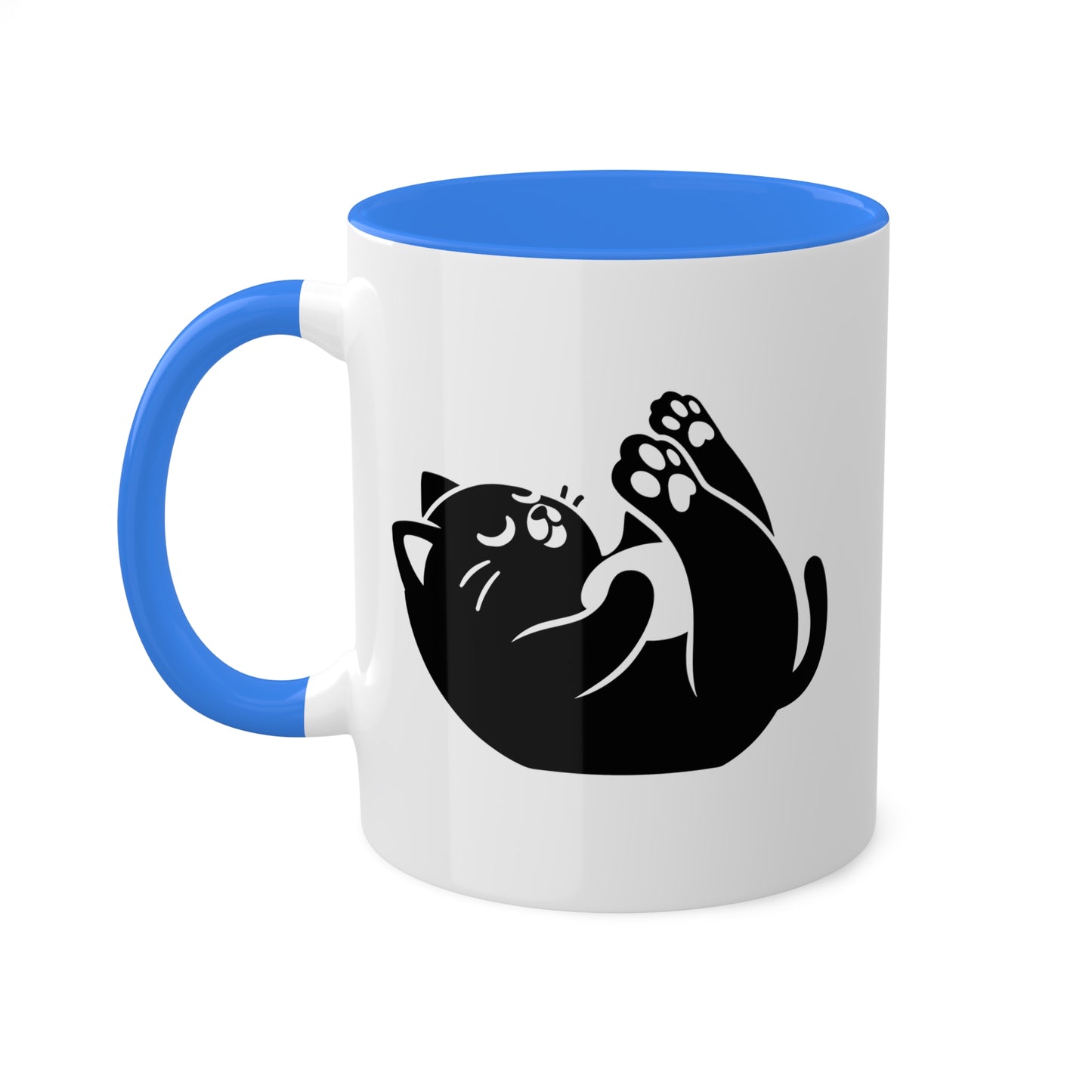 Cute Yoga Kitten Stretching - 11oz Colorful Mug