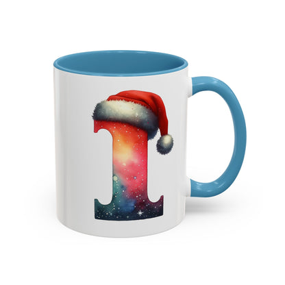 "I" Christmas Alphabet Letter - Holiday Gift Mug (11, 15oz)