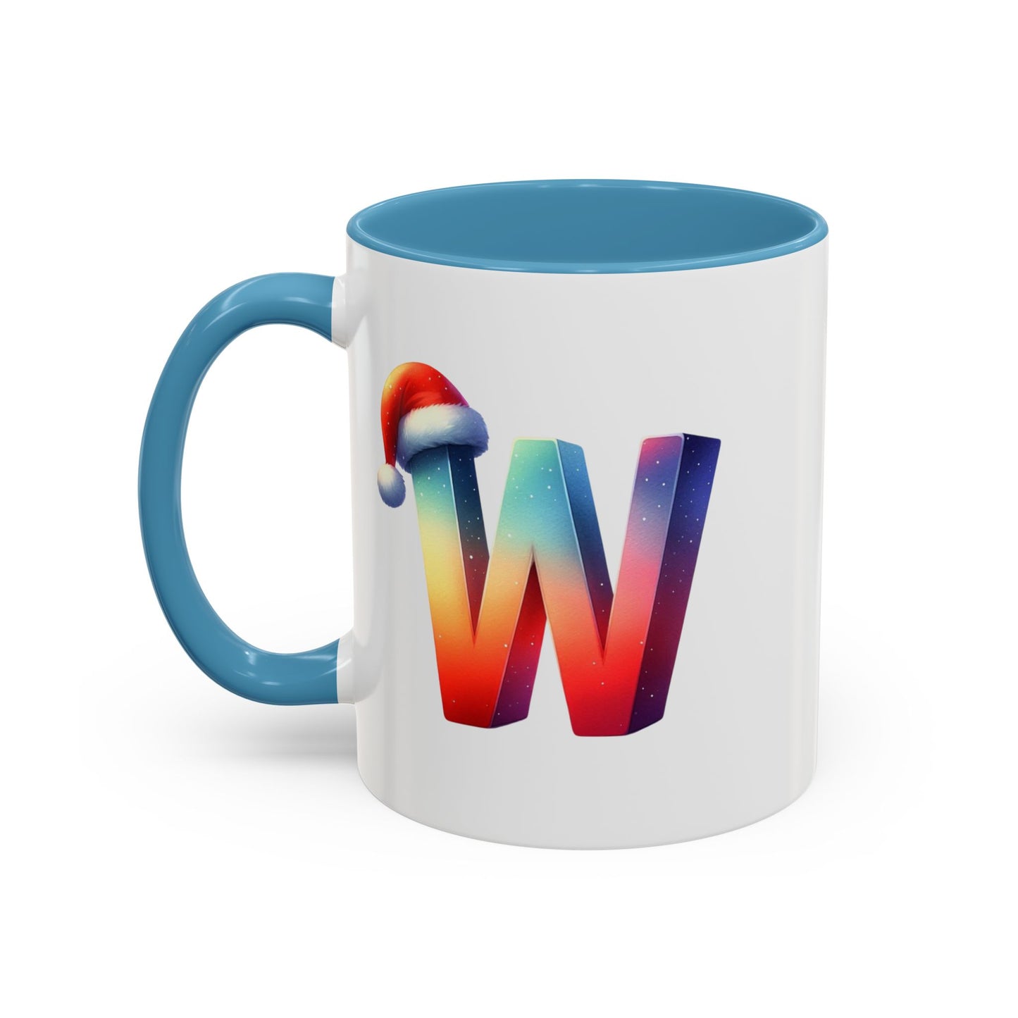 Taza con la letra "W" del alfabeto navideño (11, 15 oz)