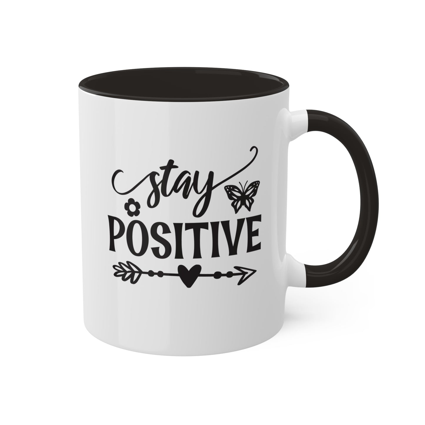 Stay Positive - 11 oz Colorful Mental Health Awareness Coffee Mug