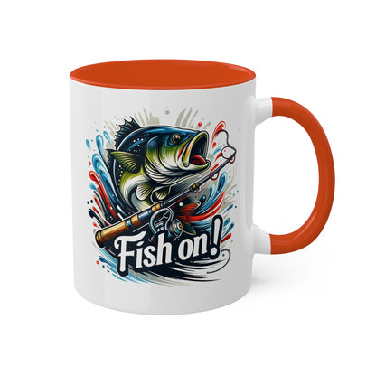 Fish On! - 11oz Colorful Fun Gift Mug