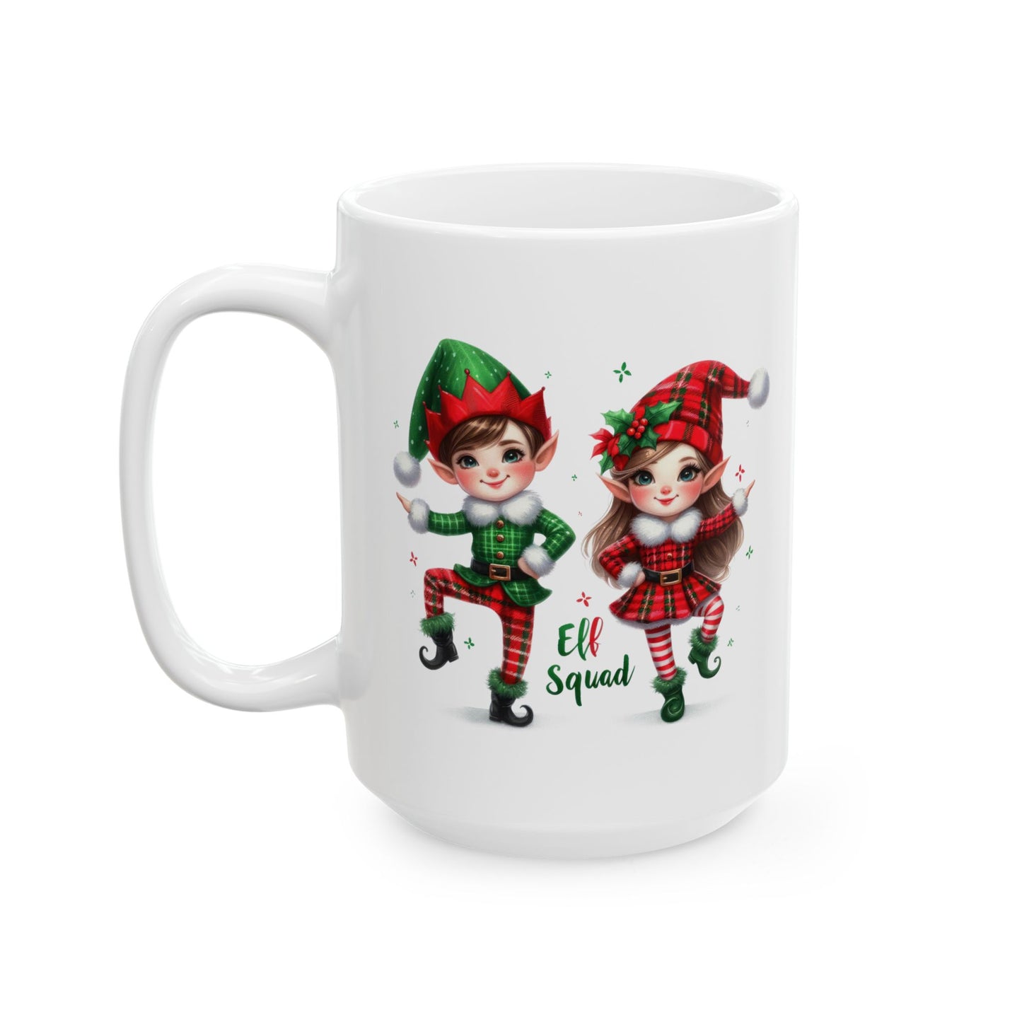 Cute Elf Squad - Winter Coffee Mug (11oz, 15oz)