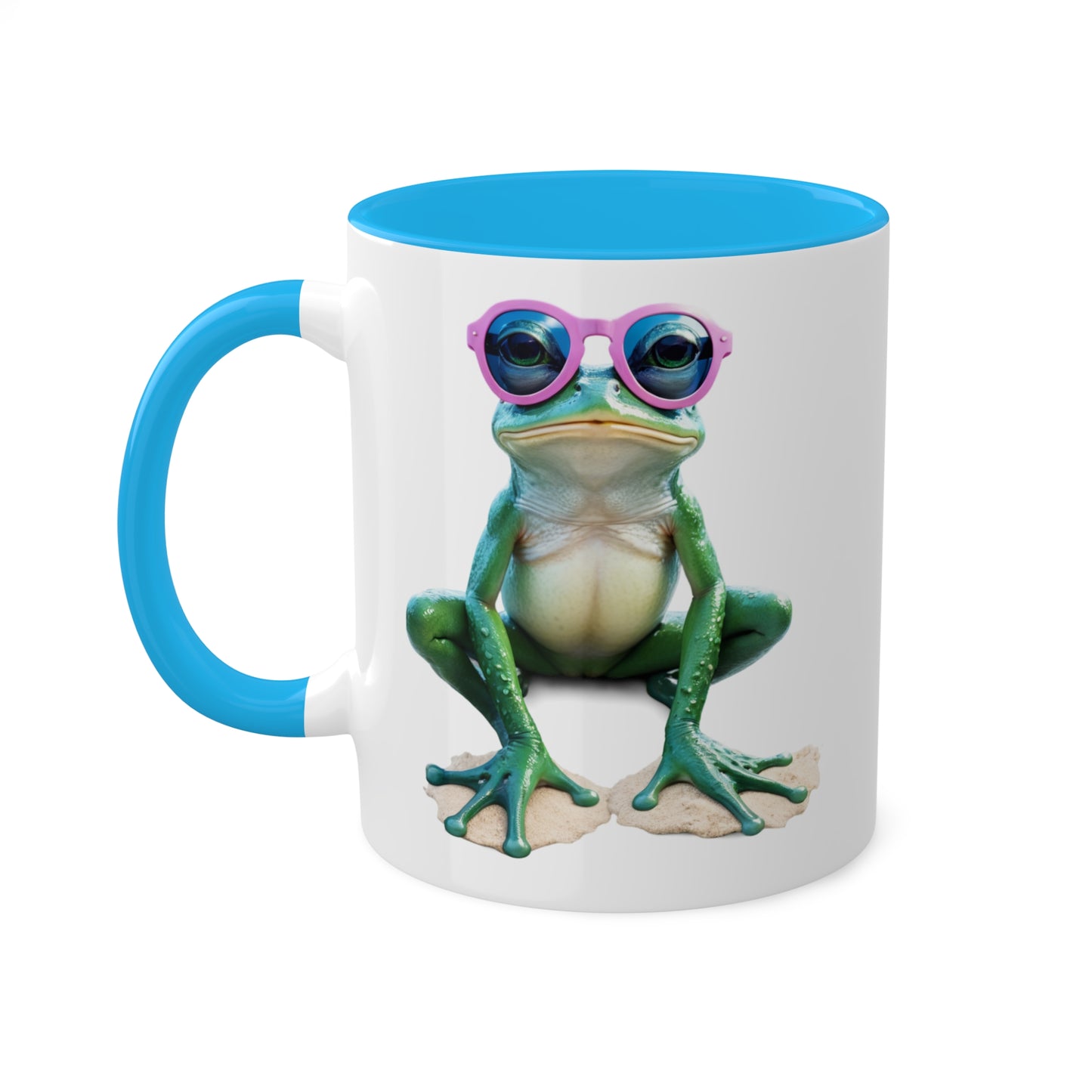 Adorable Little Frog With Sunglasses - 11oz Colorful & Fun Mug