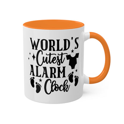 World's Cutest Alarm Clock - 11 oz Colorful Coffee Mug