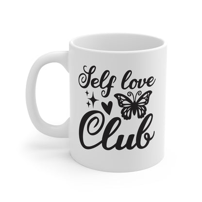 CLUB DEL AMOR PROPIO - Taza de café de 11 oz