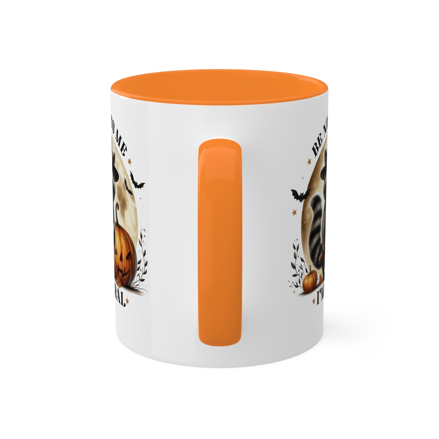 Be Nice To Me, I'm Feral - Cute Raccoon - 11oz Colorful Halloween Mug