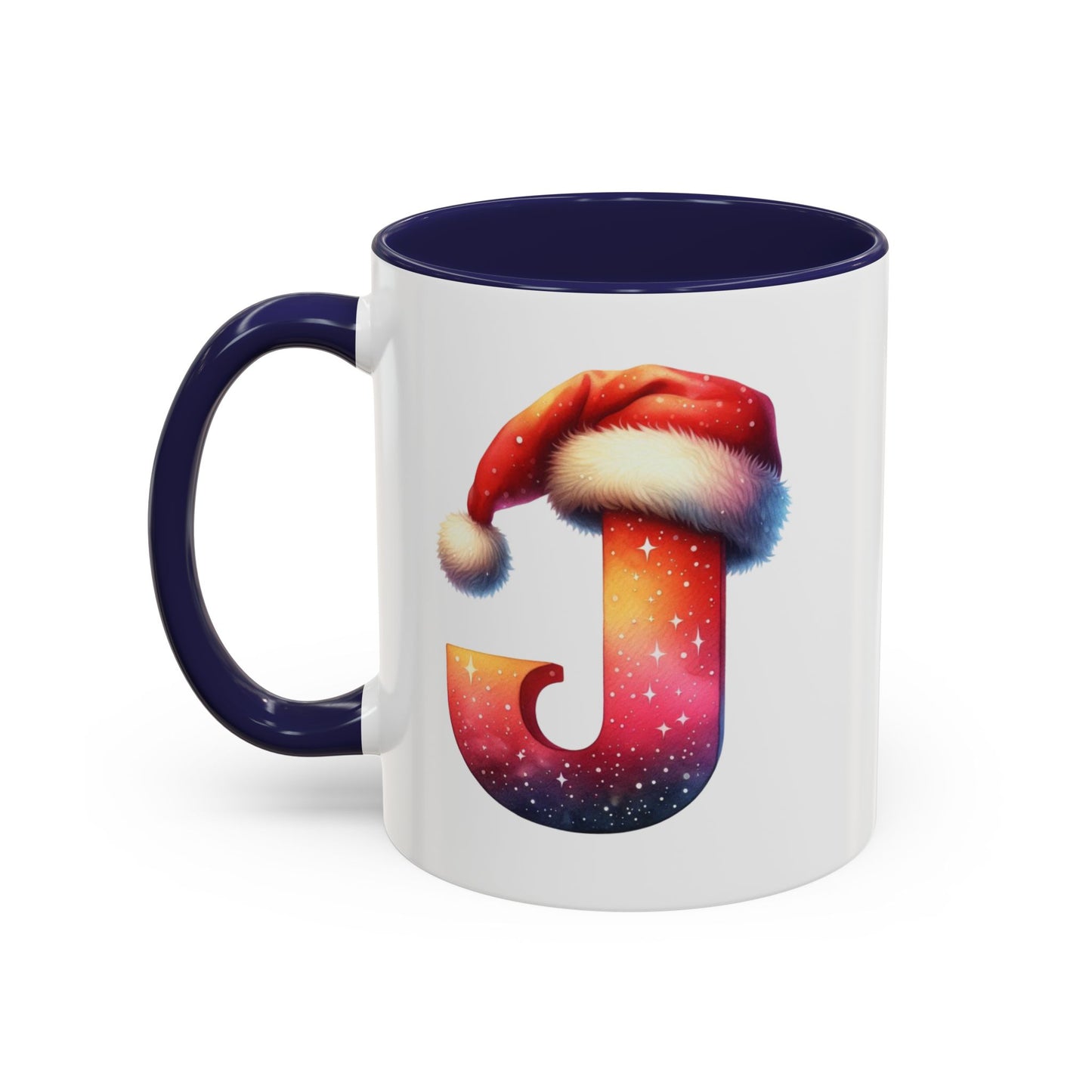 "J" Christmas Alphabet Letter - Holiday Gift Mug (11, 15oz)