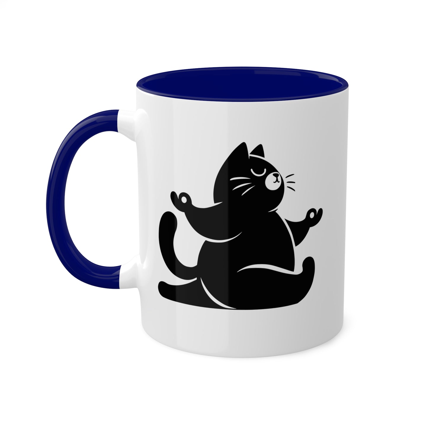 Peaceful Yoga Cat - 11oz Colorful & Fun Mug