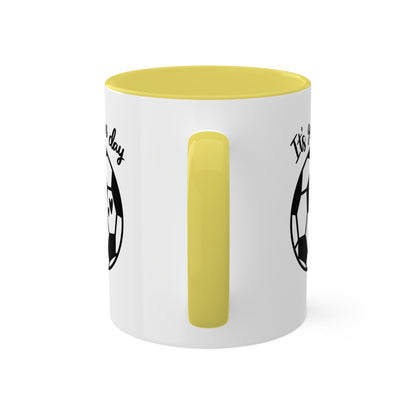 It's Game Day - 11oz Colorful Soccer Mugs