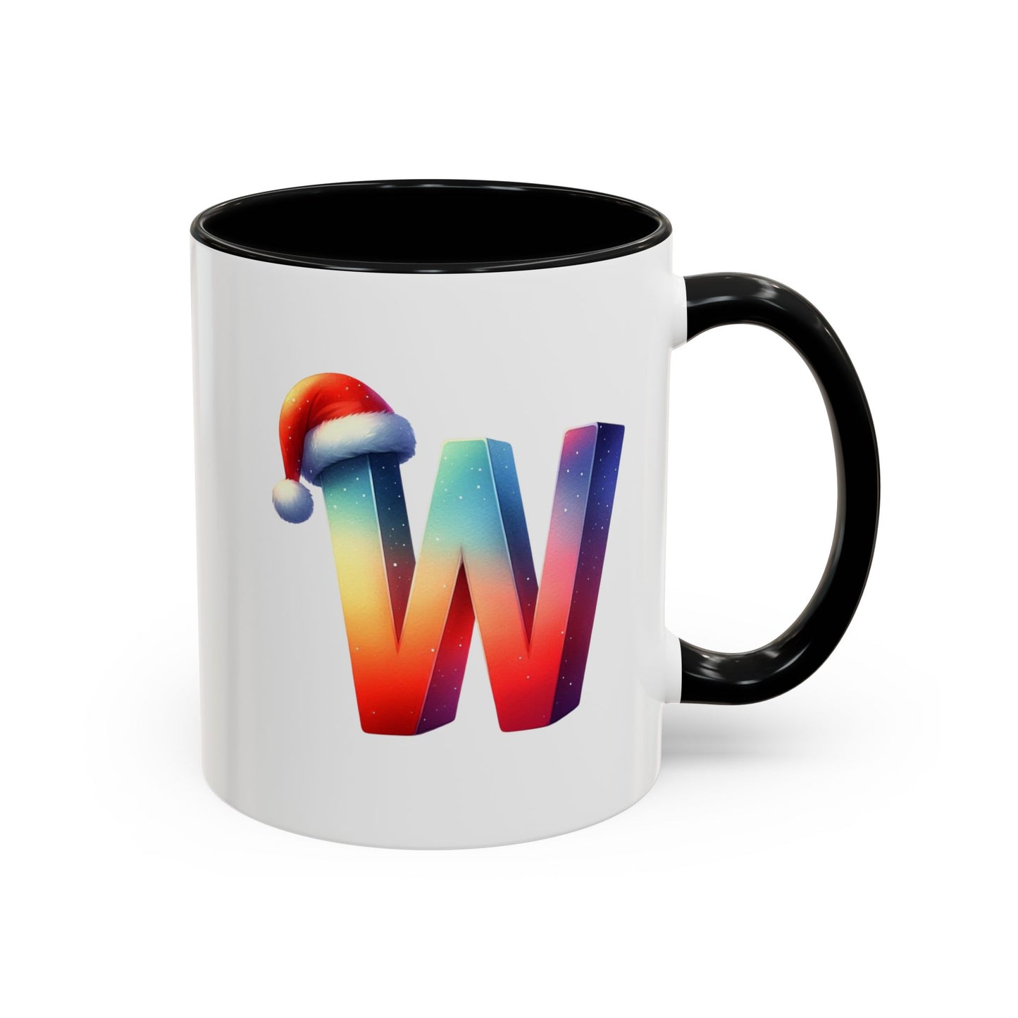 Taza con la letra "W" del alfabeto navideño (11, 15 oz)