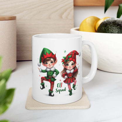 Cute Elf Squad - Winter Coffee Mug (11oz, 15oz)