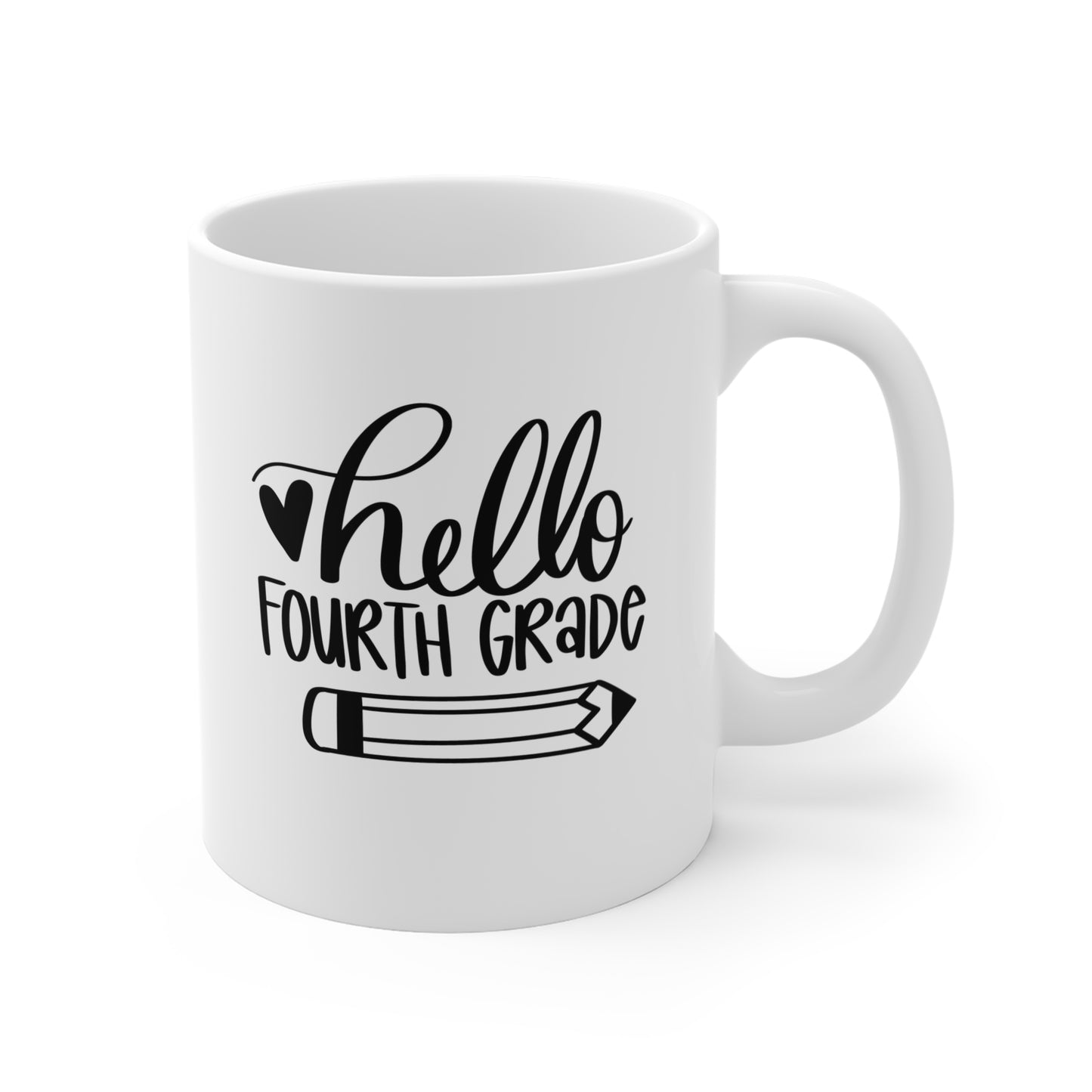 Hello Fourth Grade - 11 oz Mug