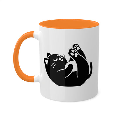 Cute Yoga Kitten Stretching - 11oz Colorful Mug