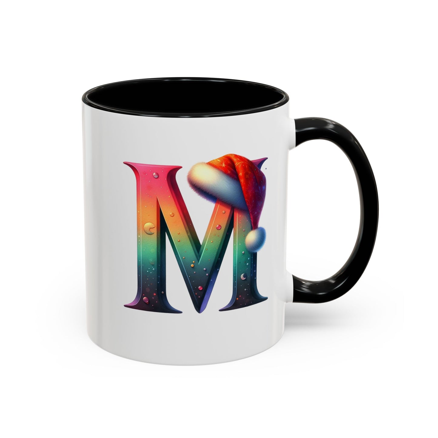 "M" Christmas Alphabet Letter - Holiday Gift Mug (11, 15oz)