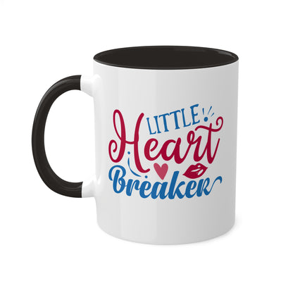 Little Heart Breaker - Taza colorida de 11 oz para el Día de San Valentín