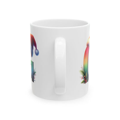 "G" Christmas Alphabet Letter - Holiday Gift Mug (11oz, 15oz)