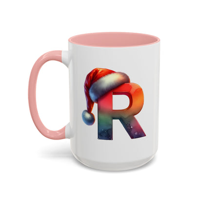 "R" Christmas Alphabet Letter - Holiday Gift Mug (11, 15oz)