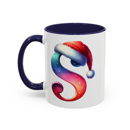 Taza con la letra "S" del alfabeto navideño (11, 15 oz)