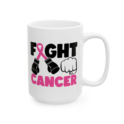 Fight Cancer - Pink Breast Cancer Awareness Coffee Mug (11oz, 15oz)