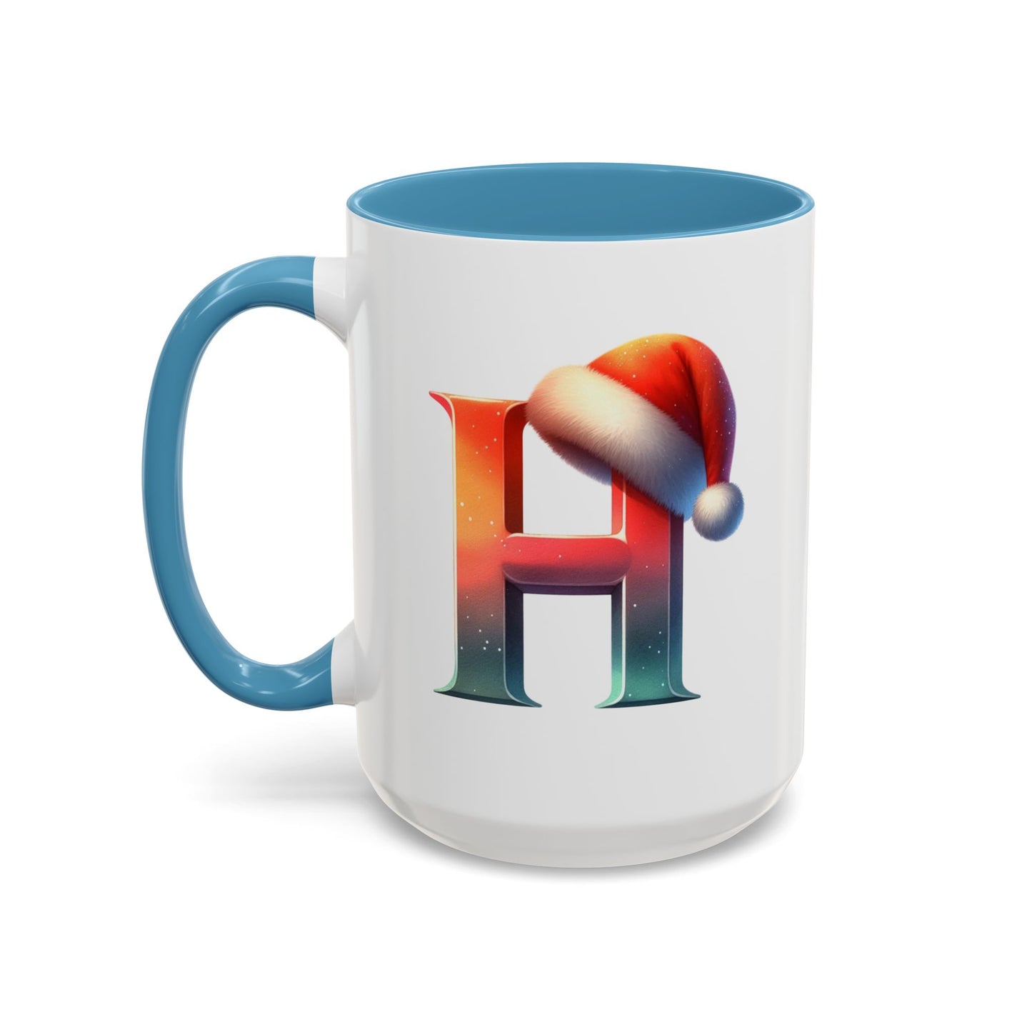 "H" Christmas Alphabet Letter - Holiday Gift Mug (11, 15oz)