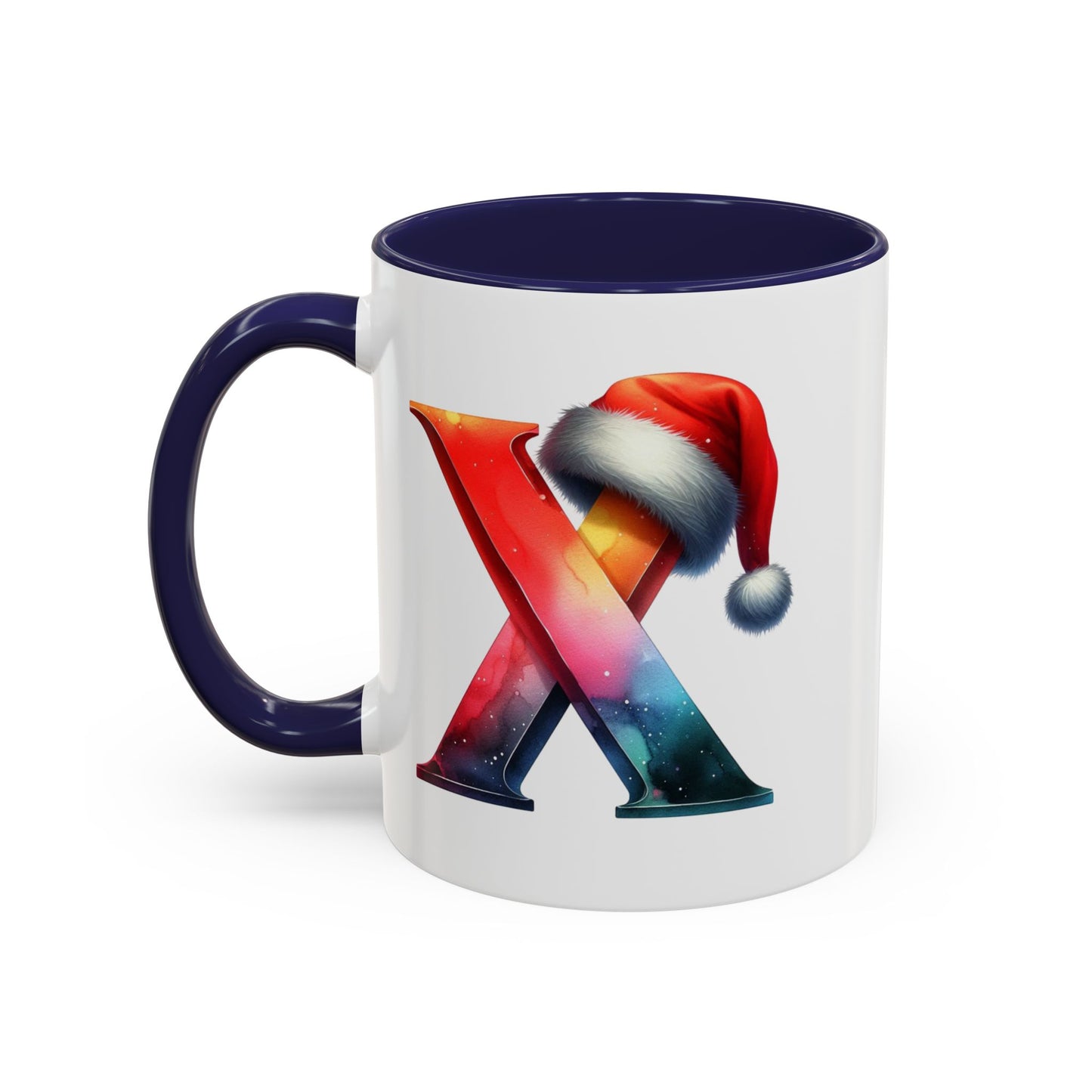 Taza con la letra "X" del alfabeto navideño (11, 15 oz)