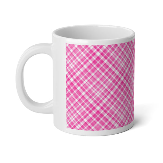 Pink Pattern for Breast Cancer Awareness - Jumbo Mug, 20oz