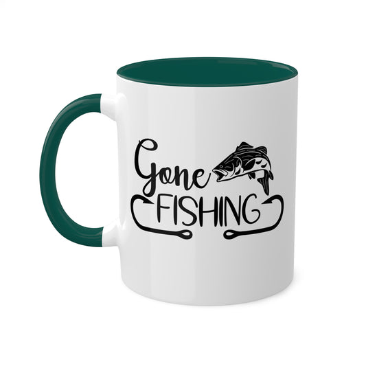 Gone Fishing - 11oz Colorful Fun Gift Mug