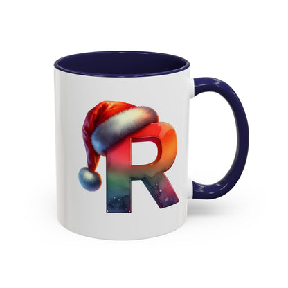 "R" Christmas Alphabet Letter - Holiday Gift Mug (11, 15oz)