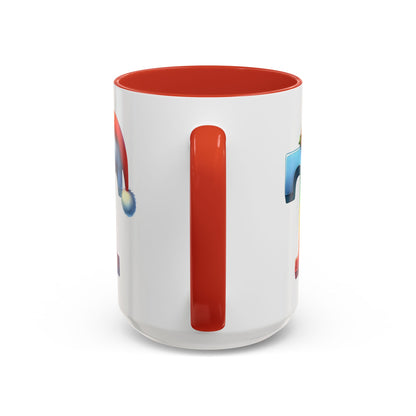 "T" Christmas Alphabet Letter - Holiday Gift Mug (11, 15oz)