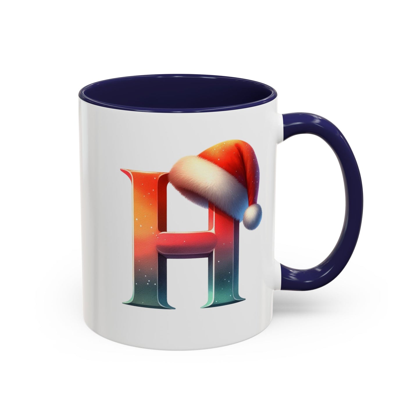 "H" Christmas Alphabet Letter - Holiday Gift Mug (11, 15oz)