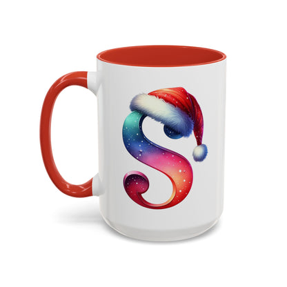 Taza con la letra "S" del alfabeto navideño (11, 15 oz)