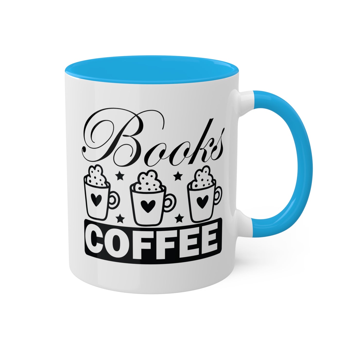 Books & Coffee Please - 11oz Colorful Mug