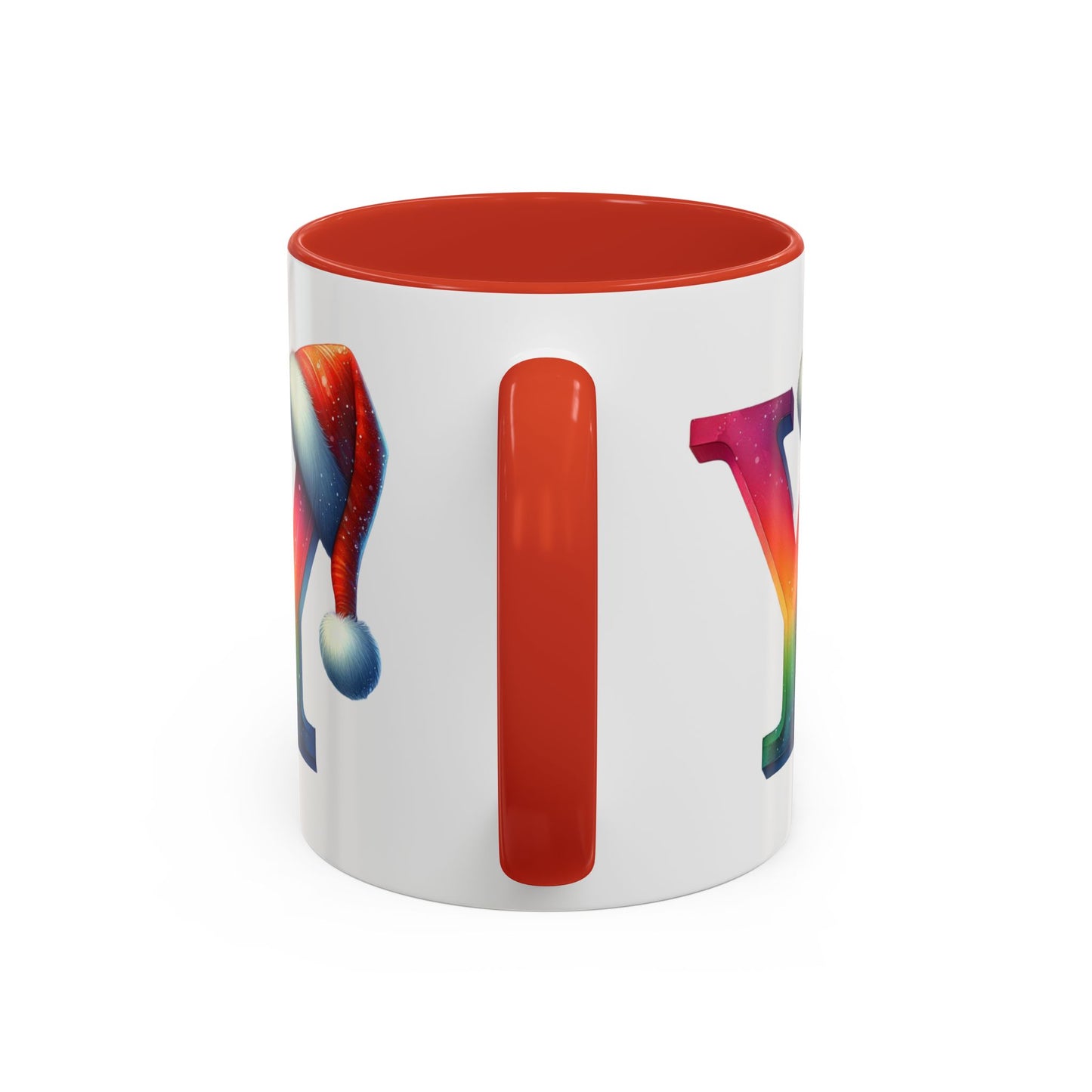 "Y" Christmas Alphabet Letter - Holiday Gift Mug (11, 15oz)