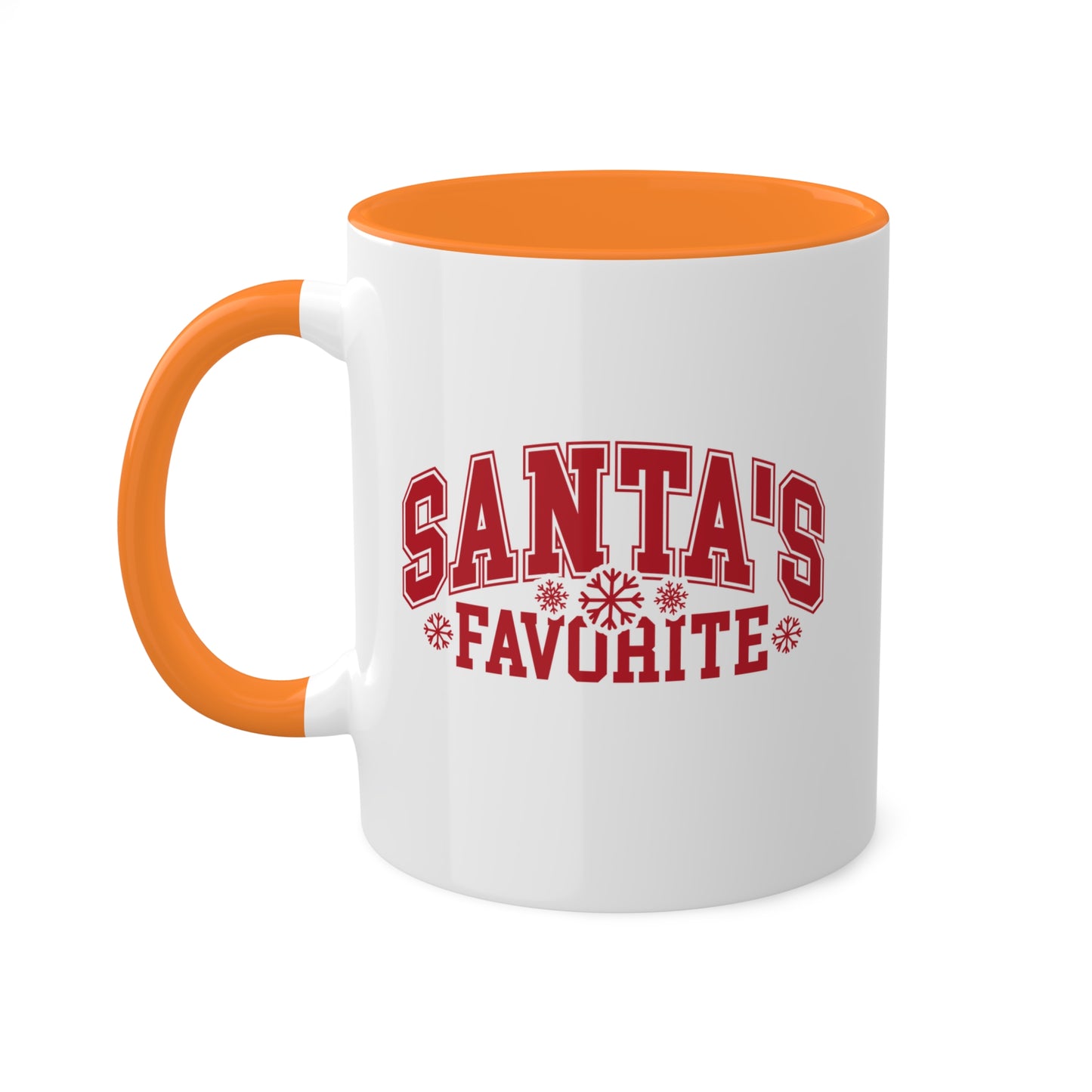 Taza de regalo navideña de 11 oz con el favorito de Santa