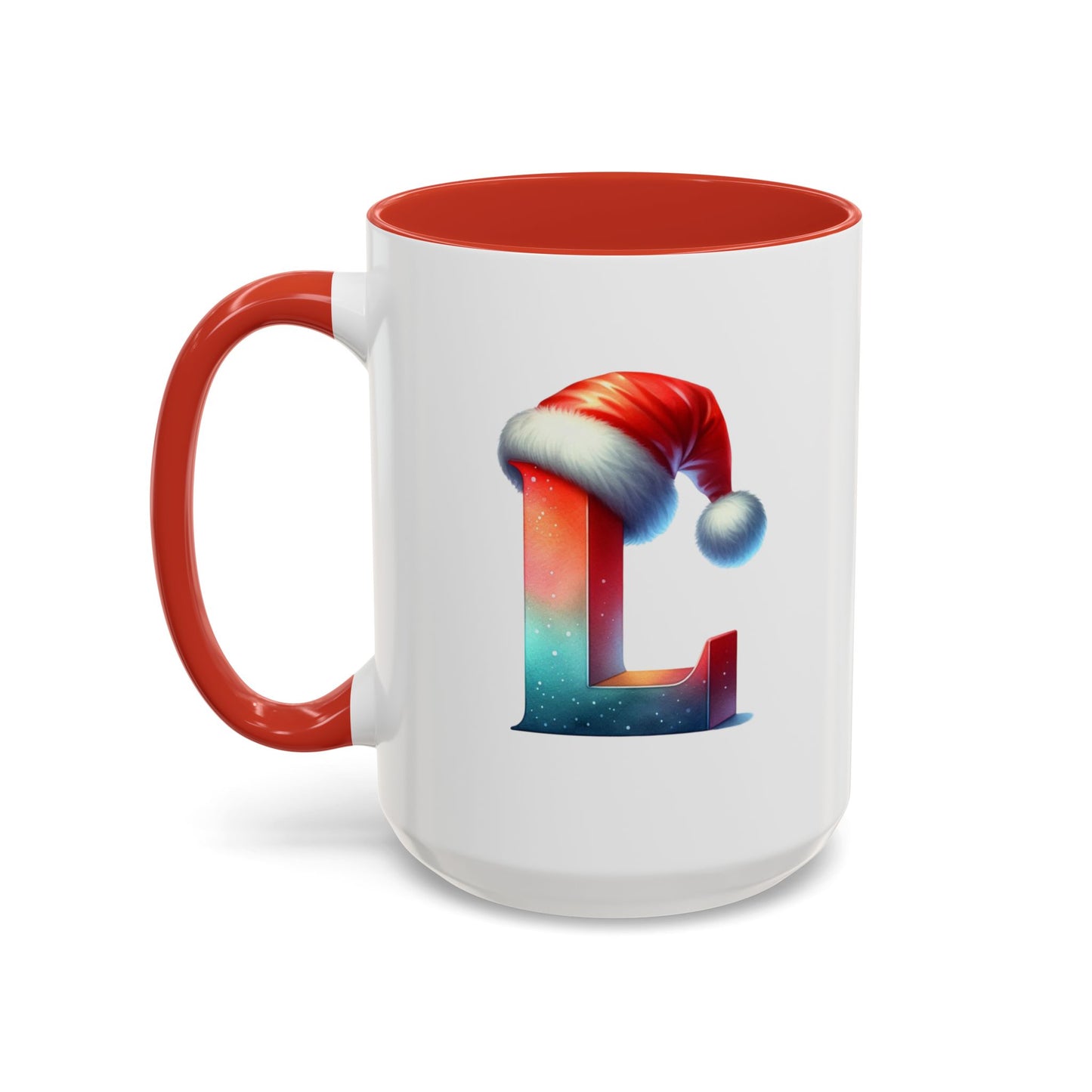 "L" Christmas Alphabet Letter - Holiday Gift Mug (11, 15oz)