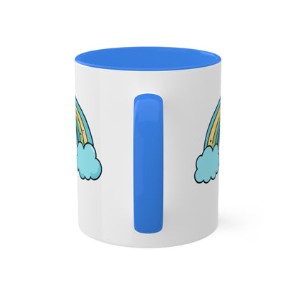 Pretty Blue Rainbow - Diabetes Awareness 11 oz Coffee Mug