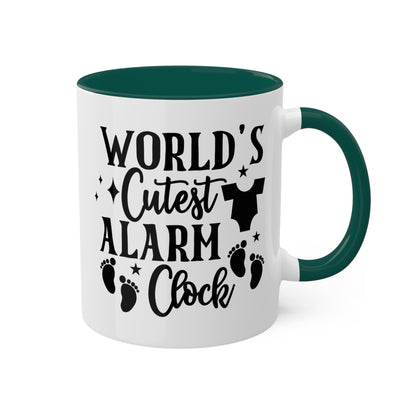 World's Cutest Alarm Clock - 11 oz Colorful Coffee Mug