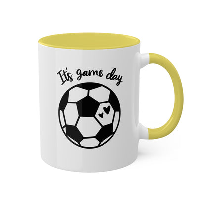 It's Game Day - 11oz Colorful Soccer Mugs