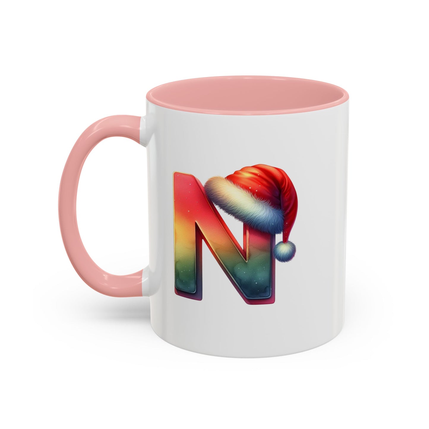 Taza con la letra "N" del alfabeto navideño (11, 15 oz)