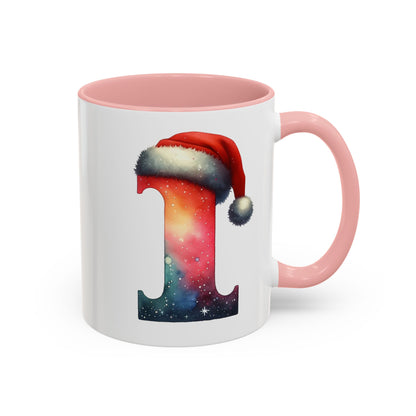 "I" Christmas Alphabet Letter - Holiday Gift Mug (11, 15oz)