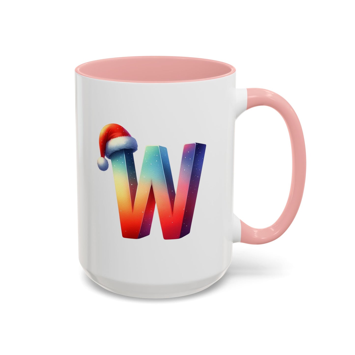 Taza con la letra "W" del alfabeto navideño (11, 15 oz)