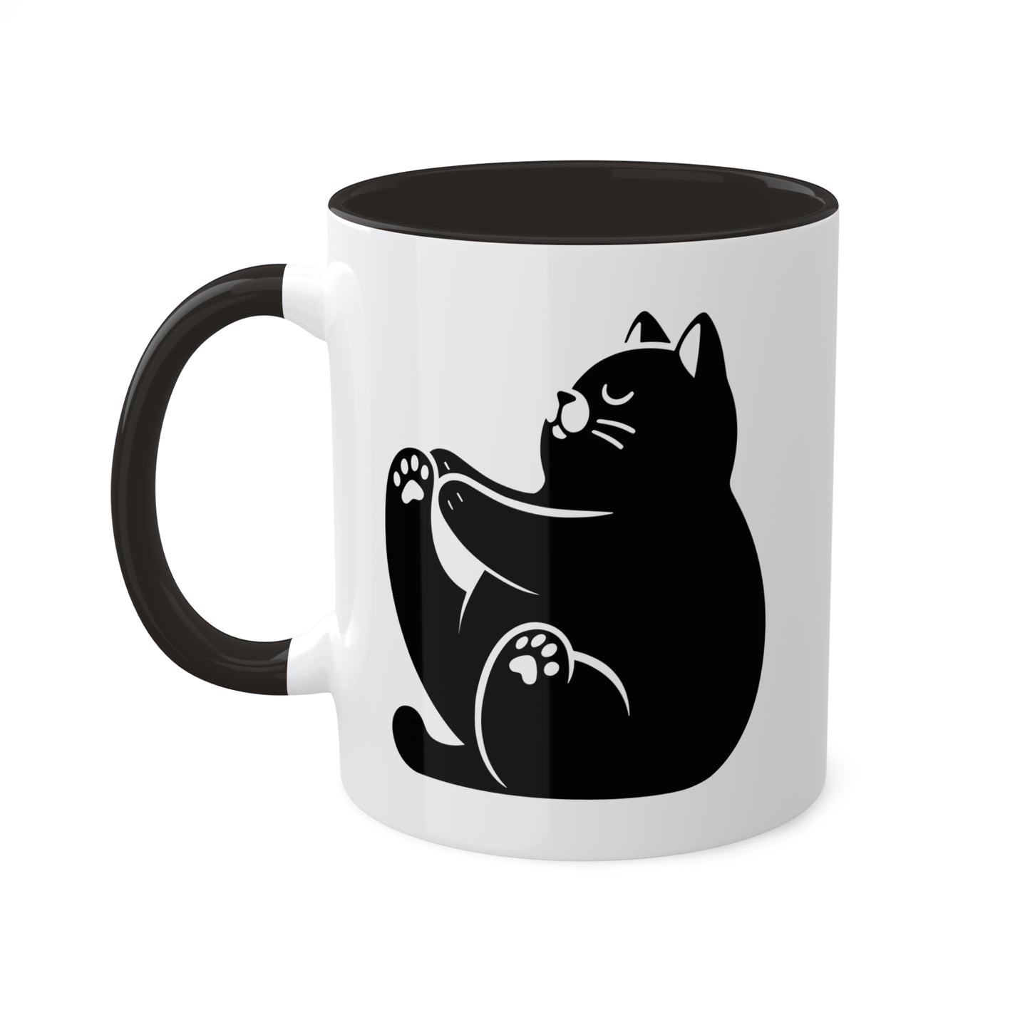 Peaceful Yoga Cat - 11oz Coffee Mug