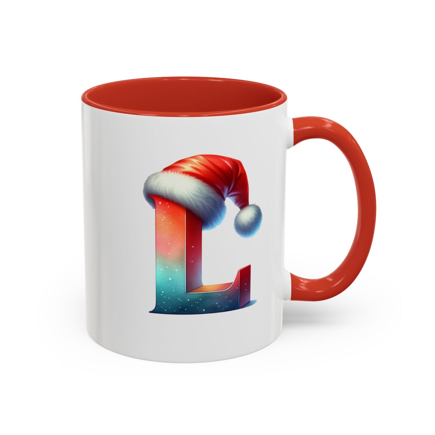 "L" Christmas Alphabet Letter - Holiday Gift Mug (11, 15oz)