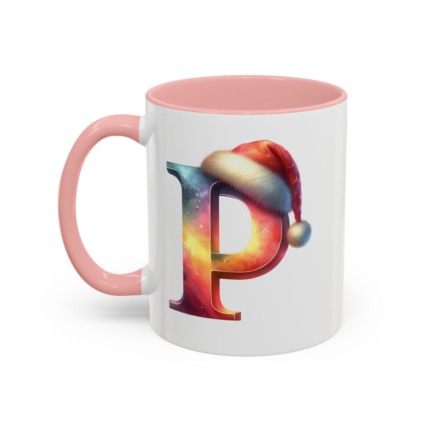 Taza con la letra "P" del alfabeto navideño (11, 15 oz)