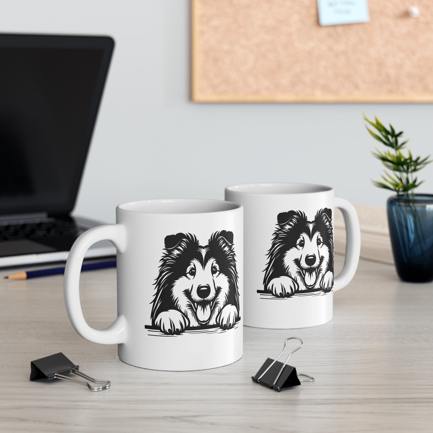 Collie Dog Face - 11 oz Ceramic Mug