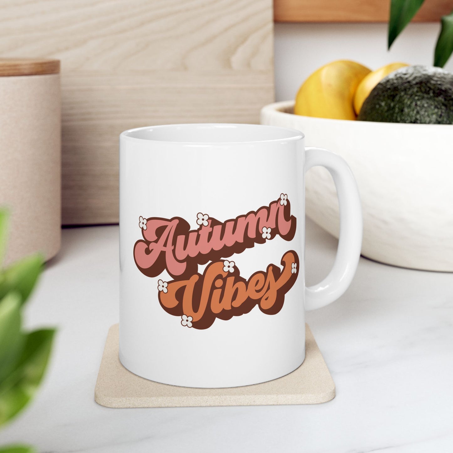 Autumn Vibes - Fall Thanksgiving Coffee Mug (11oz, 15oz)